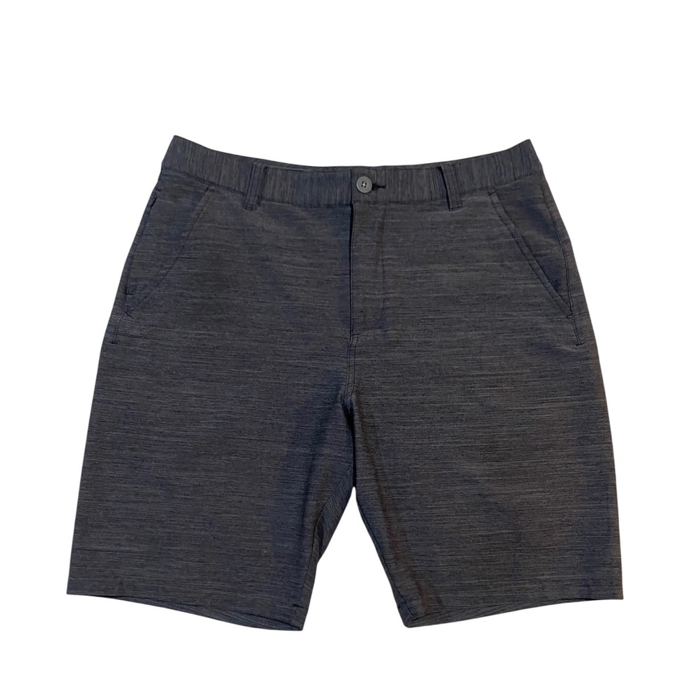 Puma Golf Shorts Mens 32 Dark Gray Heathered Performance Flat Front Athletic